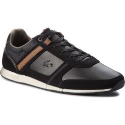 Sneakersy LACOSTE - Menerva 318 1 Cam 7-36CAM0052094 Blk/Brw. Czarne sneakersy męskie Lacoste, bez zapięcia. W wyprzedaży za 369,00 zł.