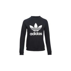 Bluzy adidas TRF CREW SWEAT. Czarne bluzy damskie Adidas, bez wzorów, bez rękawów, bez kaptura. Za 220,20 zł.
