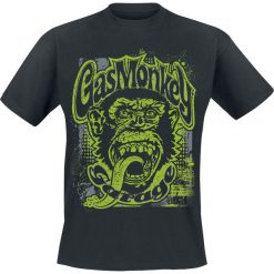 T-shirty męskie: Gas Monkey Garage Green Grunge T-Shirt czarny