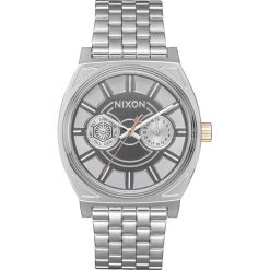 Zegarek kwarcowy "Time Teller Deluxe" w kolorze srebrnym. Szare, analogowe zegarki męskie Nixon, srebrne. W wyprzedaży za 269,95 zł.