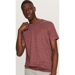 T-shirty męskie: T-shirt z nadrukiem all over – Bordowy