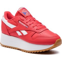 Buty Reebok - Cl Lthr Double DV3632 Primal Red/Wht/Cobalt. Czerwone buty sportowe damskie Reebok, bez wzorów, ze skóry, sportowe. Za 449,00 zł.