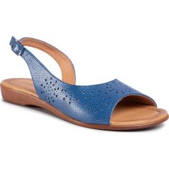 Sandały LASOCKI - TTT-1808-08 Blue. Niebieskie klapki damskie Lasocki, bez wzorów, ze skóry, bez obcasa. Za 99,99 zł.