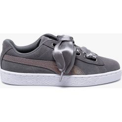 Puma - Buty Suede Heart LunaLux. Szare buty sportowe damskie Puma, bez wzorów, ze skóry, sportowe. W wyprzedaży za 199,90 zł.