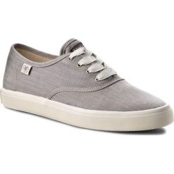 Tenisówki MARC O'POLO - 702 13943501 606 Blue Melange 853. Szare półbuty damskie Marc O'Polo, bez wzorów, z gumy, bez obcasa, na płaskiej podeszwie, bez zapięcia. W wyprzedaży za 199,00 zł.