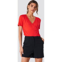 T-shirty damskie: Trendyol Kopertowy T-shirt - Red