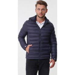 Granatowa Kurtka Braylee. Niebieskie kurtki męskie Born2be, na wiosnę, xl, długie. Za 229,99 zł.