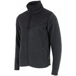 Bluzy męskie: 4F Męska Bluza H4Z17 plm002 Ciemny Szary Melanż S