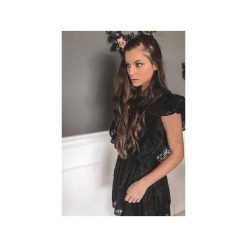 Sukienka Black Angel. Czarne sukienki damskie Elevenstory, s, bez wzorów, z bawełny, bez kołnierzyka, bez rękawów. Za 350,00 zł.