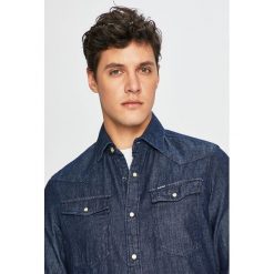 G-Star Raw - Koszula. Niebieskie koszule męskie marki G-Star RAW, s, z bawełny, klasyczne, z klasycznym kołnierzykiem, z długim rękawem. Za 369,90 zł.