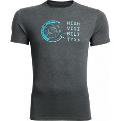 T-shirt męski TSM604 - ciemny szary melanż - Outhorn. Szare koszulki męskie Outhorn, m, bez wzorów, z bawełny, bez kołnierzyka. W wyprzedaży za 29,99 zł.