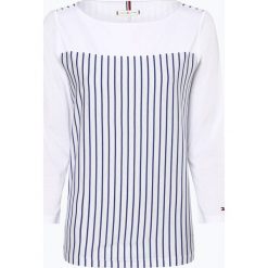 Tommy Hilfiger - T-shirt damski, biały. Białe t-shirty damskie TOMMY HILFIGER, xs, w paski, bez kołnierzyka. Za 269,95 zł.