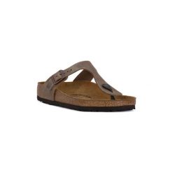 Klapki Birkenstock GIZEH BROWN OILED. Pomarańczowe klapki damskie marki Birkenstock, bez wzorów, bez obcasa. Za 403,99 zł.