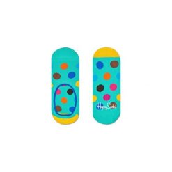 Skarpetki Happy Socks - Big Dot Liner (BDO06-7000). Szare skarpetki damskie Happy Socks, w kolorowe wzory, z bawełny. Za 27,90 zł.