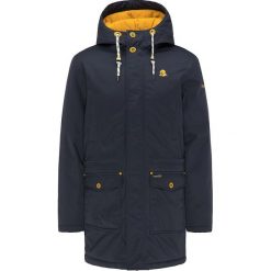 Parka w kolorze granatowym. Niebieskie parki męskie Schmuddelwedda, s, z nadrukiem. W wyprzedaży za 385,95 zł.