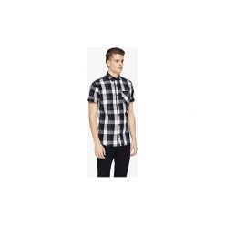 Koszule z krótkim rękawem Jack Jones CAMISA JCOMALIBU SHIRT S/S ONE POCKET. Czarne koszule męskie Jack & Jones, s, bez wzorów, bez kołnierzyka, z krótkim rękawem. Za 141,01 zł.