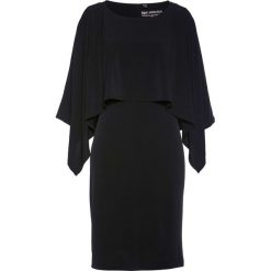 Sukienka shirtowa bonprix czarny. Zielone sukienki z falbanami marki bonprix, w kropki, z kopertowym dekoltem, kopertowe. Za 89,99 zł.