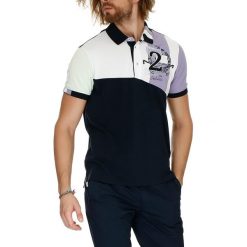 Koszulki polo: Koszulka polo w kolorze biało-ciemnoniebieskim