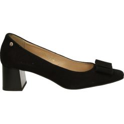 Czółenka - 1757 CAM NERO. Czarne buty ślubne damskie Venezia, ze skóry. Za 199,00 zł.
