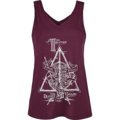 Topy damskie: Harry Potter Deathly Hallows Top damski burgund