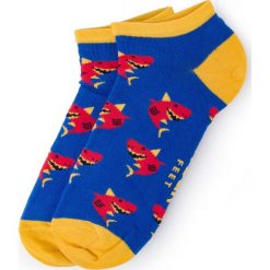 Skarpety Niskie Męskie FREAK FEET - SREK-NVR Granatowy Kolorowy. Niebieskie skarpetki męskie Freak Feet, bez wzorów, z elastanu. Za 15,00 zł.