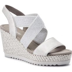 Espadryle GABOR - 25.799.29 Silber. Szare espadryle damskie Gabor, bez wzorów, ze skóry, bez obcasa, na obcasie. W wyprzedaży za 279,00 zł.
