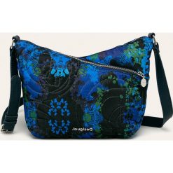 Desigual - Torebka. Niebieskie listonoszki damskie Desigual, w paski, z poliesteru, na ramię, małe, bez dodatków. W wyprzedaży za 179,90 zł.