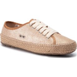 Espadryle EMU AUSTRALIA - Agonis Metallic W11963 Rose Gold. Żółte espadryle damskie EMU Australia, bez wzorów, ze skóry, bez obcasa. W wyprzedaży za 209,00 zł.