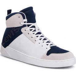 Sneakersy LEVI'S - 230699-752-17 Navy Blue. Białe sneakersy męskie bez zapięcia. W wyprzedaży za 379,00 zł.