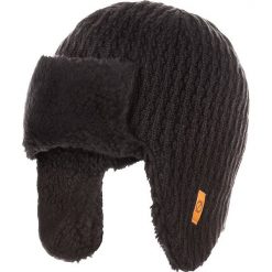 Czapka męska uszatka pilotka Brodrene CZ5 czarna - Czarny. Czarne czapki męskie Brødrene, na zimę, bez wzorów, z dzianiny, eleganckie. Za 49,99 zł.