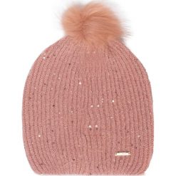 Czapka LIU JO - Cappello Maglia Shin K69134 MA96I Dk.Pink Satin Lur 04885. Różowe czapki damskie Liu Jo, na zimę, bez wzorów, z elastanu. W wyprzedaży za 99,00 zł.