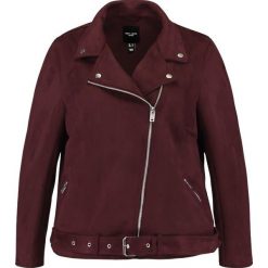 Bomberki damskie: New Look Curves BIKER Kurtka ze skóry ekologicznej burgundy