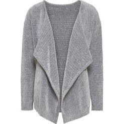 Sweter bez zapięcia z szenili bonprix szary melanż. Czarne swetry damskie bonprix, bez wzorów, z dzianiny, bez rękawów, bez kaptura. Za 84,99 zł.