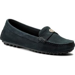 Mokasyny damskie: Mokasyny TOMMY HILFIGER – Moccasin With Chain Detail FW0FW02783 Midnight 403