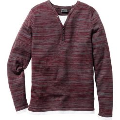 Swetry klasyczne męskie: Sweter Regular Fit bonprix czerwony melanż