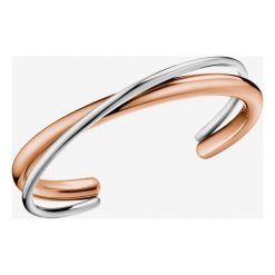 Calvin Klein Bransoletka Brązowy Srebrny Beżowy. Szare bransoletki damskie Calvin Klein, z materiału, srebrne. Za 502,95 zł.