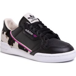 Buty adidas - Continental 80 W FV3082 Cblack/Cbrown/Vivpnk. Czarne buty sportowe damskie Adidas, na co dzień, bez wzorów, ze skóry, bez obcasa, na płaskiej podeszwie, bez zapięcia. Za 399,00 zł.