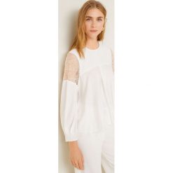Mango - Bluzka Xoco. Szare bluzki nietoperze Mango, l, z dzianiny, eleganckie, z okrągłym kołnierzem. Za 139,90 zł.