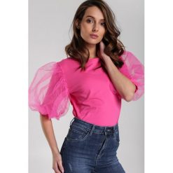 Fuksjowa Bluzka Kemp. Bluzki damskie Renee, s, bez wzorów, bez kołnierzyka, bez rękawów. W wyprzedaży za 59,99 zł.