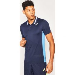 Koszulka techniczna Asics Club M Polo 2041A086. Niebieskie koszulki męskie Asics, m, bez wzorów, z elastanu, sportowe, polo, bez rękawów. W wyprzedaży za 139,00 zł.