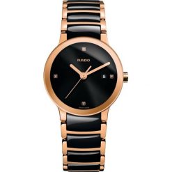 ZEGAREK RADO CENTRIX R30 555 71 2. Czarne zegarki damskie marki RADO, złote. Za 6410,00 zł.