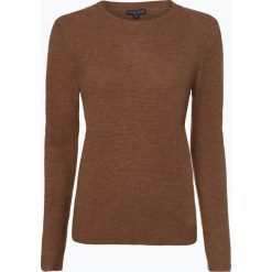 Franco Callegari - Damski sweter z wełny merino, beżowy. Brązowe swetry damskie marki Franco Callegari, xl, bez wzorów, z wełny, bez rękawów, bez kaptura. Za 129,95 zł.