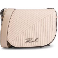 Torebka KARL LAGERFELD - 91KW3064 Biscuit. Brązowe listonoszki damskie marki KARL LAGERFELD, bez wzorów, ze skóry, bez dodatków. Za 1659,00 zł.
