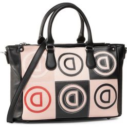 Torebka DESIGUAL - 20SAXPAT 6008. Czarne torebki klasyczne damskie Desigual, bez wzorów, ze skóry ekologicznej, klasyczne, bez dodatków. W wyprzedaży za 319,00 zł.