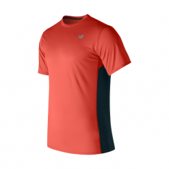 Koszulka do biegania męska NEW BALANCE ACCELERATE TEE / MT53061AO. Koszulki męskie New Balance, m, bez wzorów, bez kołnierzyka, bez rękawów. Za 69,99 zł.