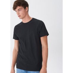 T-shirt z bawełny organicznej - Czarny. Czarne t-shirty damskie House, s, bez wzorów, z bawełny, bez kołnierzyka. Za 39,99 zł.