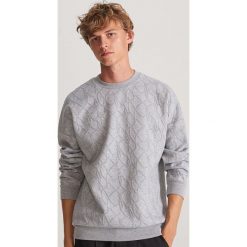 Bluza z recyklingowanego materiału - Jasny szary. Szare bluzy męskie Reserved, s, bez wzorów, bez kołnierzyka, bez rękawów, bez kaptura. Za 99,99 zł.