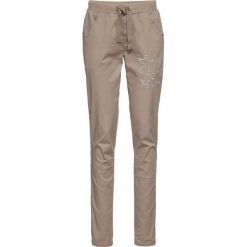 Spodnie ze stretchem Loose-Fit bonprix brunatny. Spodnie damskie bonprix. Za 41,99 zł.
