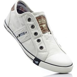 Sneakersy Mustang bonprix biały. Białe buty sportowe damskie marki bonprix. Za 179,99 zł.