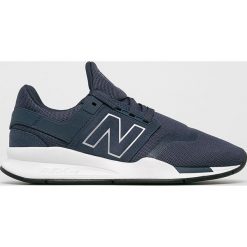 New Balance - Buty MS247GG. Niebieskie sneakersy męskie New Balance, ze skóry, na sznurówki. W wyprzedaży za 329,90 zł.